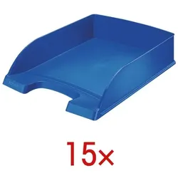 Leitz 15x Briefablage »5227 Plus« blau, 25.5x7x35.7 cm