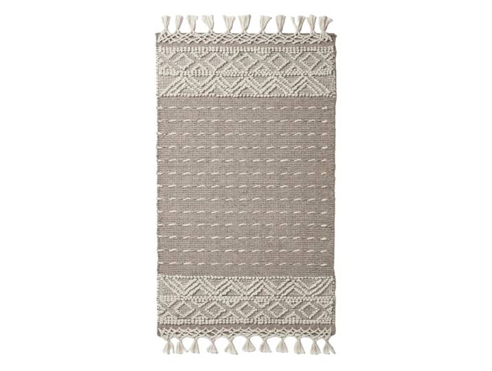 Tapis kilim en laine taupe 160x230 cm