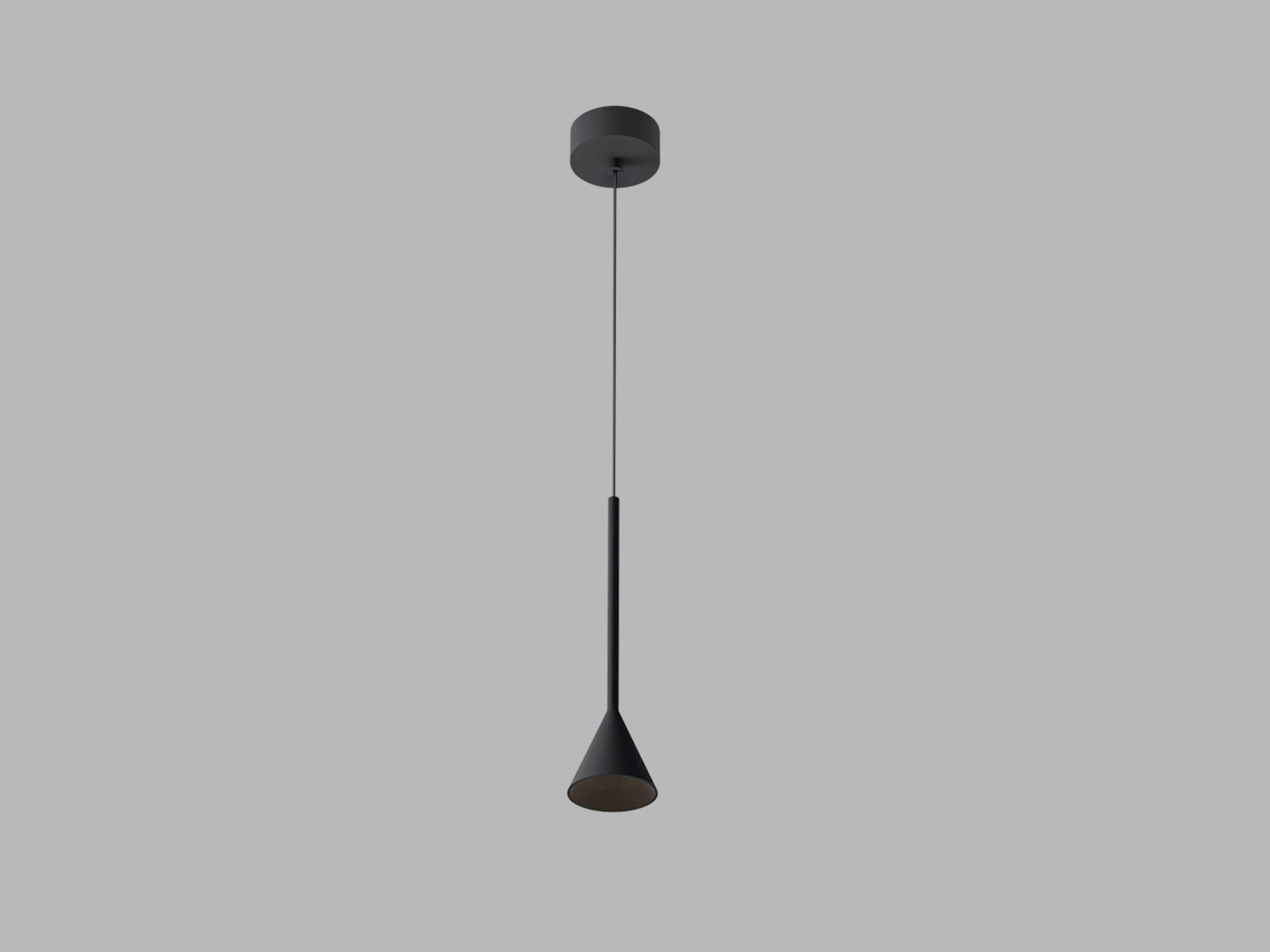 LED2 KONO Z Hanglamp zwart met 3W LED en 3000K kleurtemperatuur