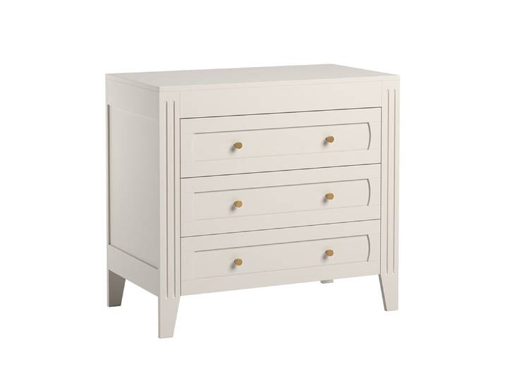 Commode 3 tiroirs Vox Milenne Blanc