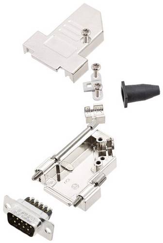 Amphenol L17DTSL09-RG-LJS-S+L717DE09PST D-SUB Stiftleisten-Set 45° Polzahl: 9 Schrauben 1 Set
