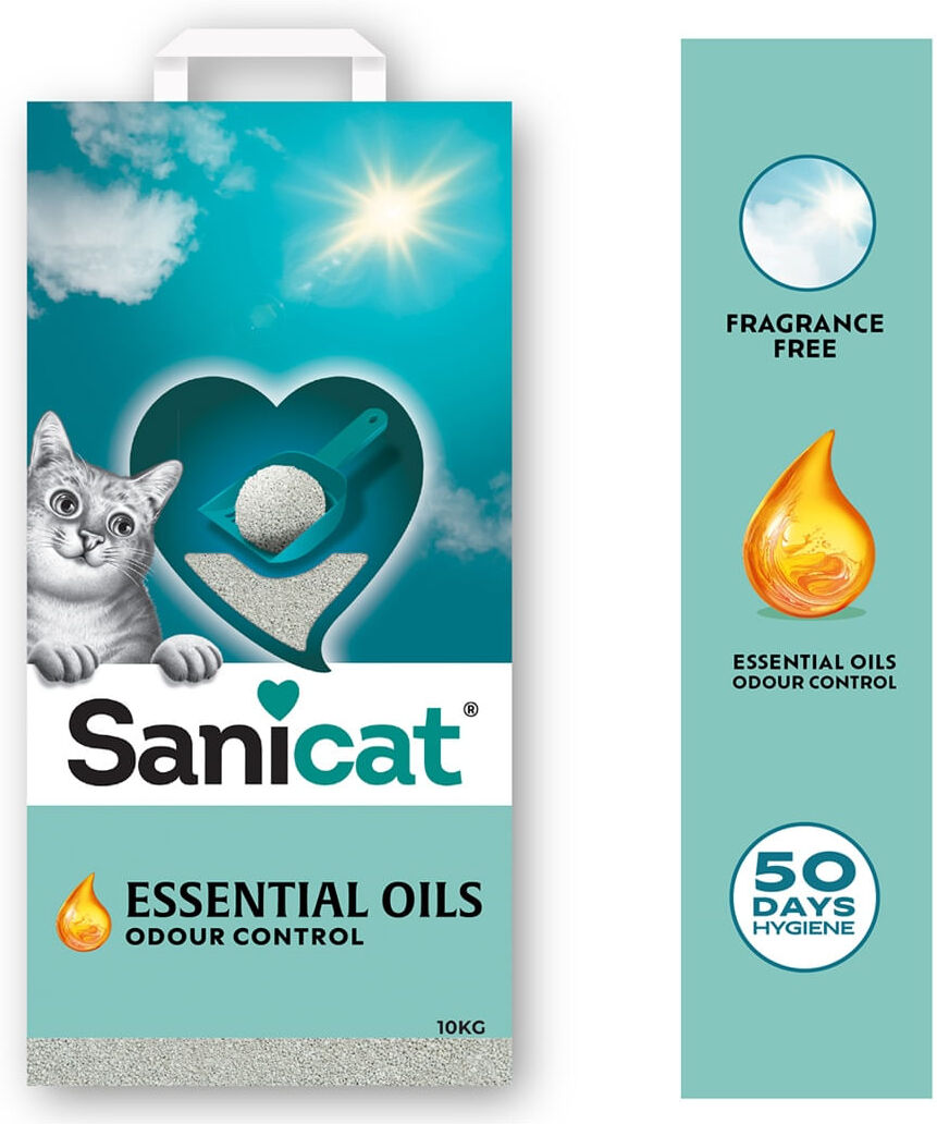 Sanicat Lettiera Essential Oils Unscented White 10KG