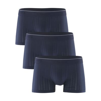 Boxershorts CALIDA "Pure & Style", Herren, Gr. S (46/48), Single Jersey, blau (indigo mood), Single Jersey, Obermaterial: 94% Baumwolle, 6% Elasthan, unifarben, normal, Unterhosen, Baumwollmix - Single Jersey, elastisch, maskulin