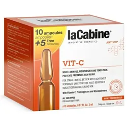 La Cabine, Gesichtsserum, Amp Fac Pack 10 5x2 Gesichtsmaske mit Vitamin C - 10er-Pack (5 ml)
