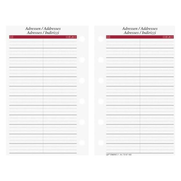 Rido Ersatzeinlage Adress Telefon 7,6x12,7 (7,6x12,7cm) (7067461)