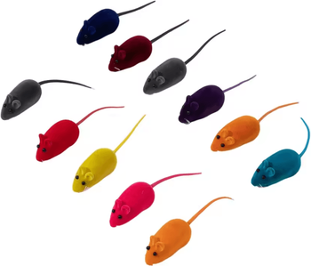 Inspire Curations SqueakMouse Interactive Rubber Cat Toy mixed 1pc