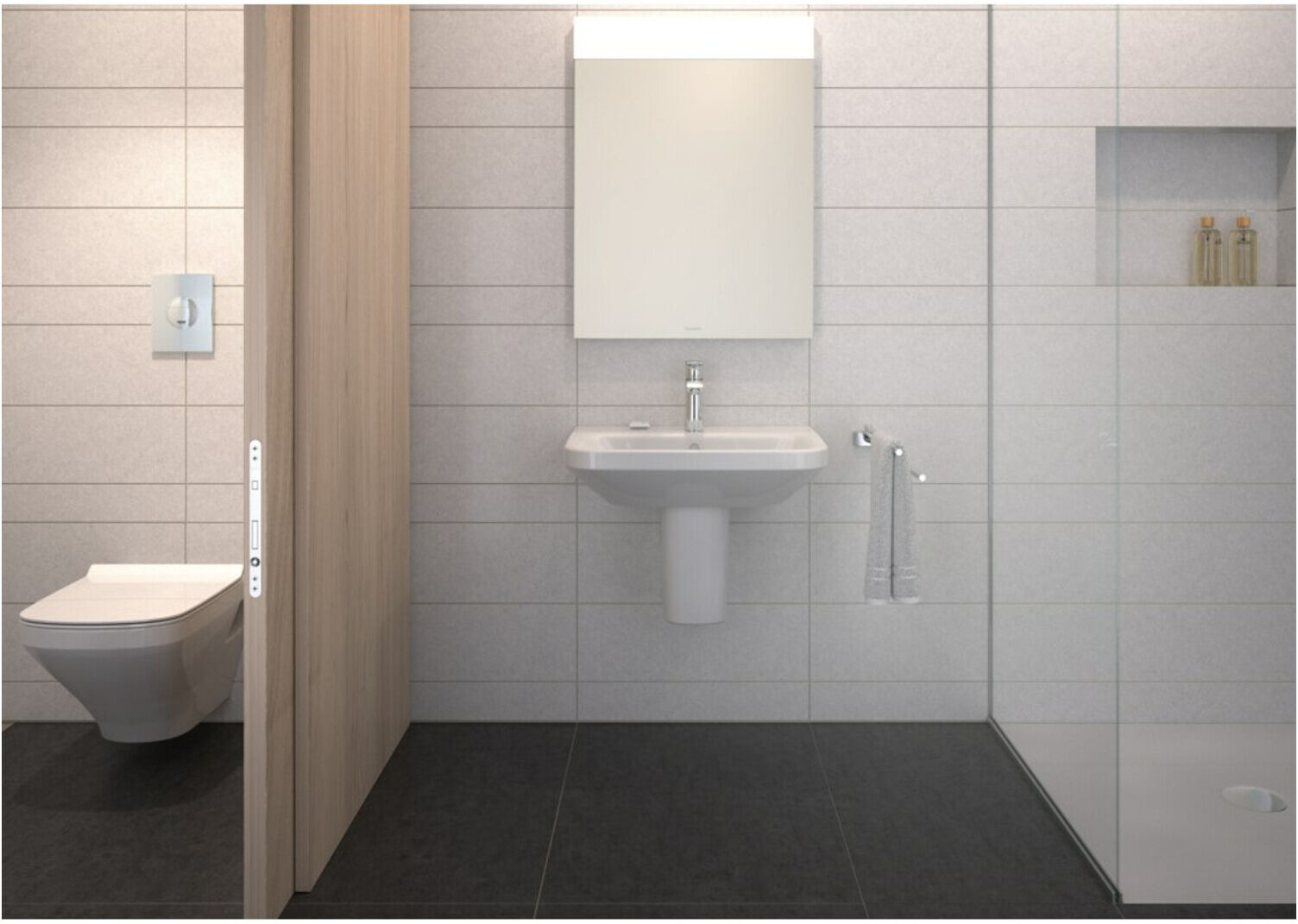 Duravit Wand-WC, Tiefspüler DuraStyle Compact 37x48cm, 4,5 l, weiß (2539090000)