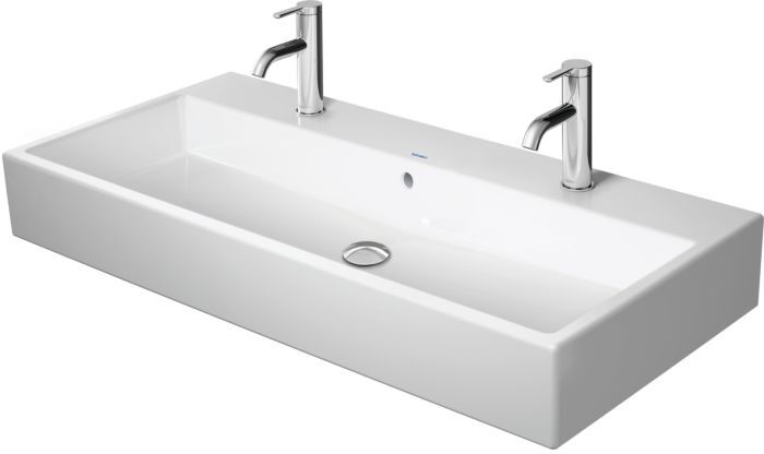 Duravit Vero Air Möbelwaschtisch 23501000241 weiß wondergliss, 100x47cm, 2 Hahnlöcher