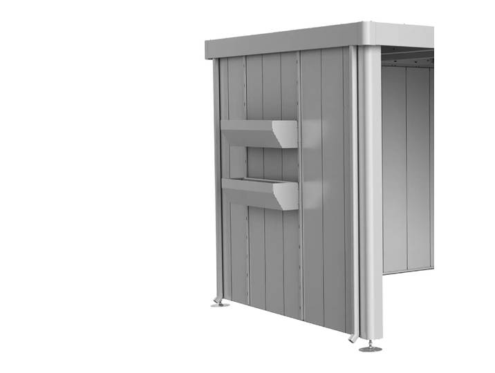 Blumenkasten Floraboard, Biohort, silber, Metall