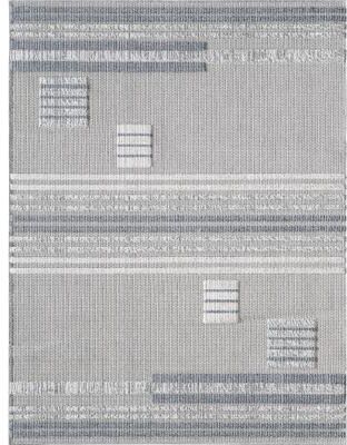 Domani Bella Casually Geometric Textured Indoor / Outdoor Area Rug