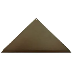 Eck-Duschablage (gleichschenklig) 310 x 220 x 220 mm, Farbe: braun, Vorderkante: Quadratprofil