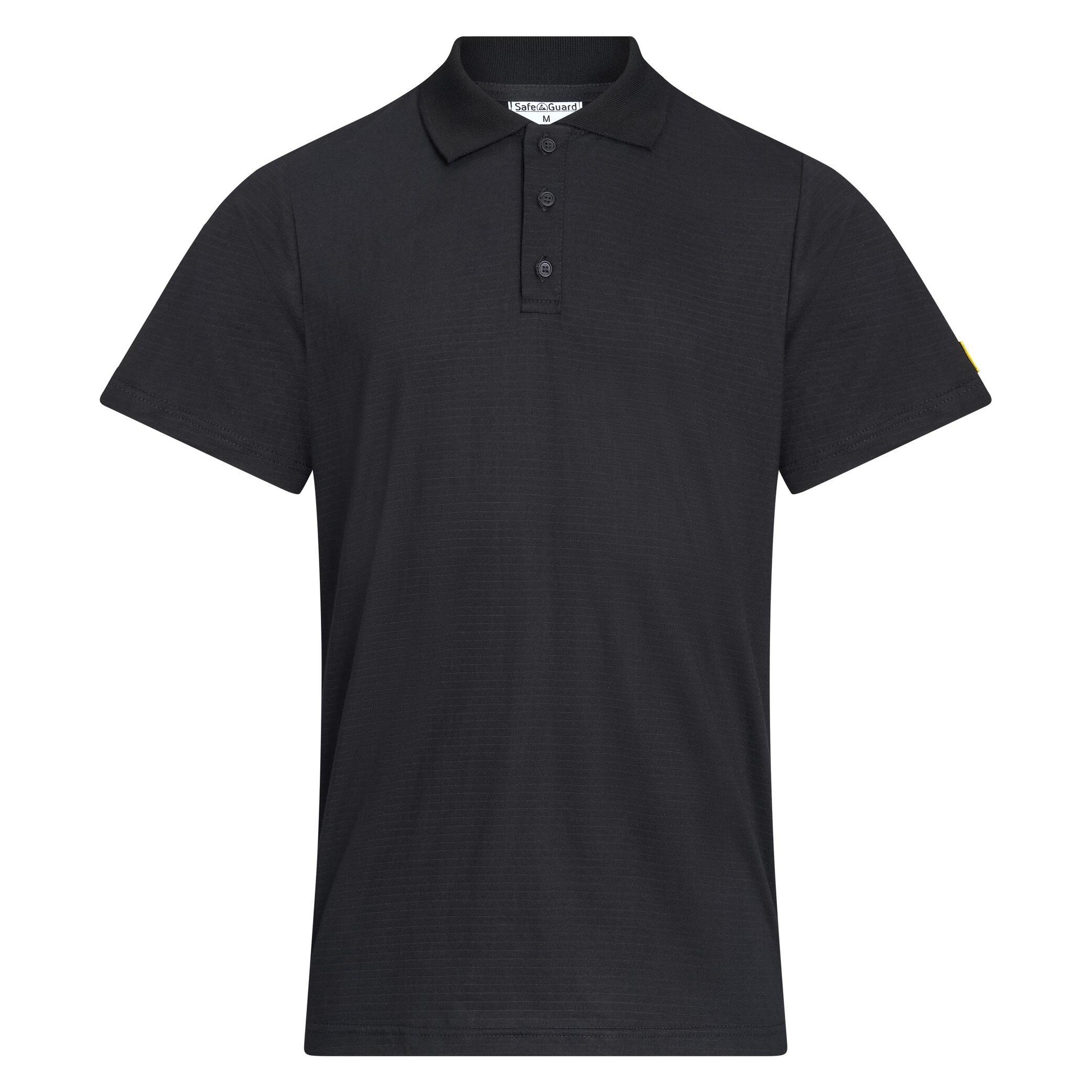 Safeguard ESD-Poloshirt, schwarz, 150g/m², M (M) (SG-PS-SCH-150-K30-M)