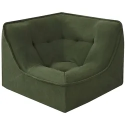 Oviala Business Ecksessel mit Stoffbezug, 90 x 90 x 70 cm, grün