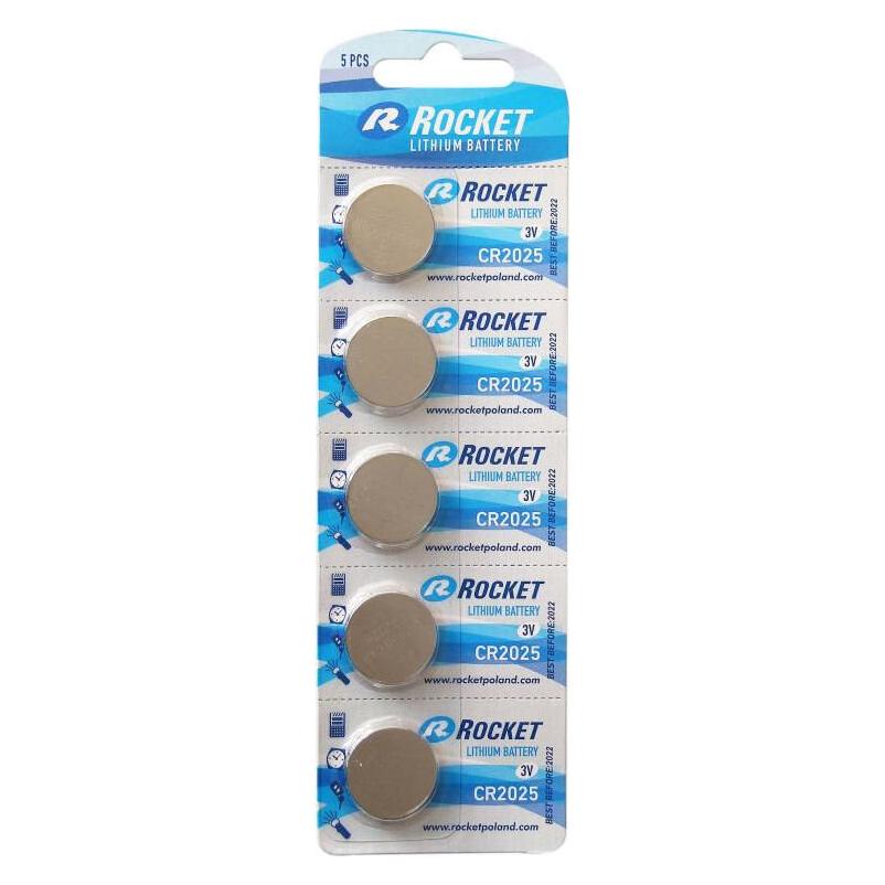 Rocket Poland Company CR2025 Batterie (5 Stk., CR2025) (ROCR2025-5BB)