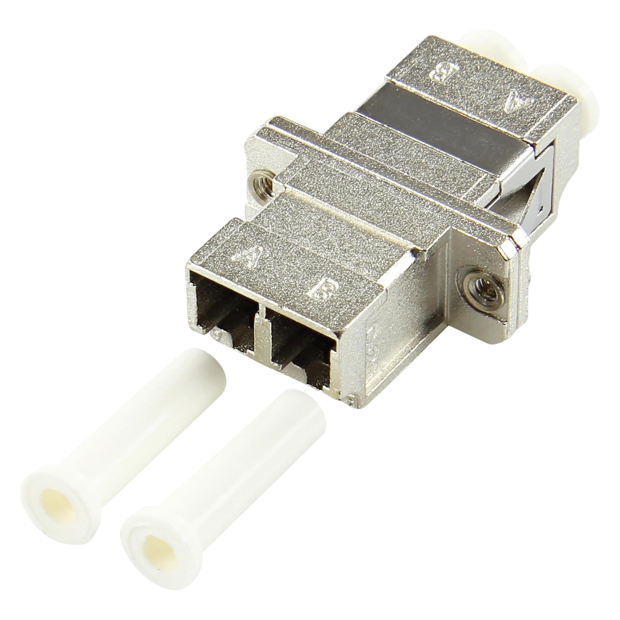 EFB Elektronik GmbH Kupplung LC Duplex SM Metall Gehäuse, Keramikhülse, LC Duplex Kupplungen im Metallgehäuse. Pass (Netzwerk Kupplung) (LFA105)