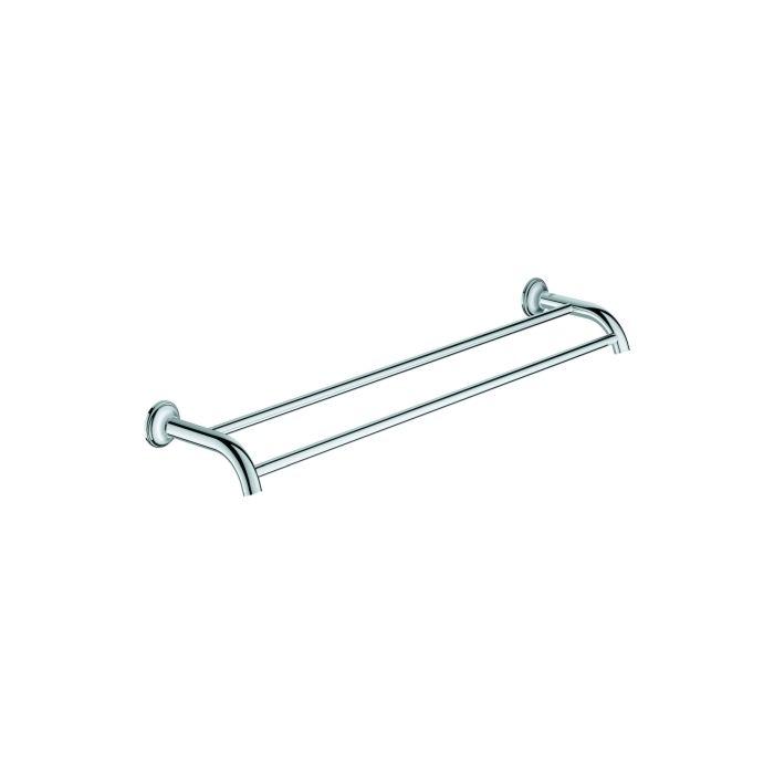 Grohe Essentials Authentic Badetuchhalter 40654001 doppelt, chrom, 626mm, verdeckte Befestigung
