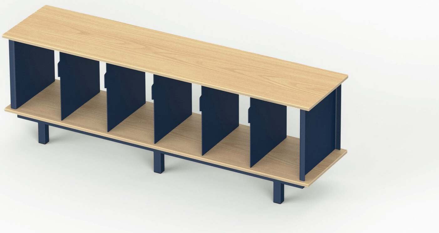 Crosley Vinylopslag Basismodel Groot Indigo Blauw
