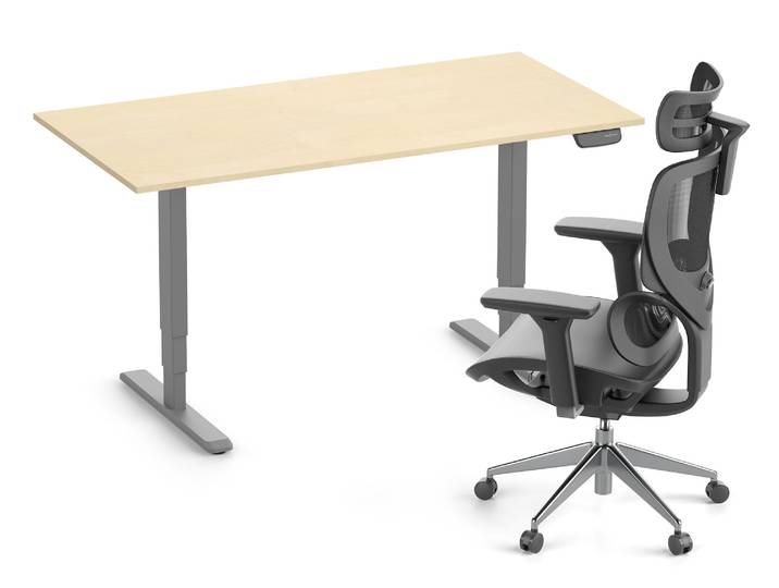PRIMUS + Stuhl SENTA FX 180x80 Grau Birke
