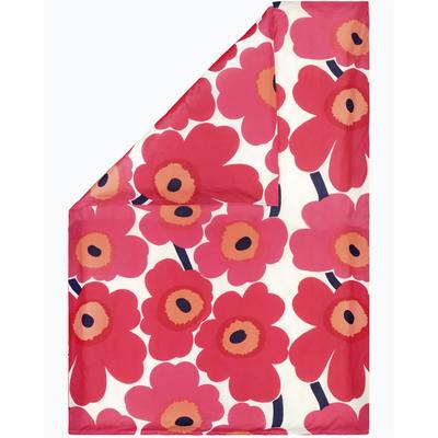 Bettbezug MARIMEKKO "UNIKKO", rot, B:140cm L:200cm, Perkal (Bio-Baumwolle), Obermaterial: 100% Baumwolle, Bettbezüge, Bettwäsche aus Baumwolle, ab 135-1400x200cm, Kissen separat verfügbar