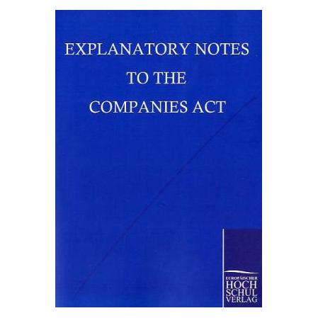 EHV Explanatory Notes to the Companies Act 2006 (Englisch, Softcover) (55312635)