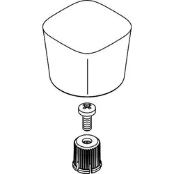 Hansgrohe Griff Logis Standventil Warmwasser chrom, 92523000 92523000