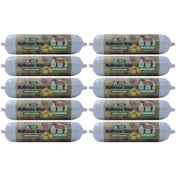 MyMenue4Dogs Hundefutter Pferdewurst - 10x 75g