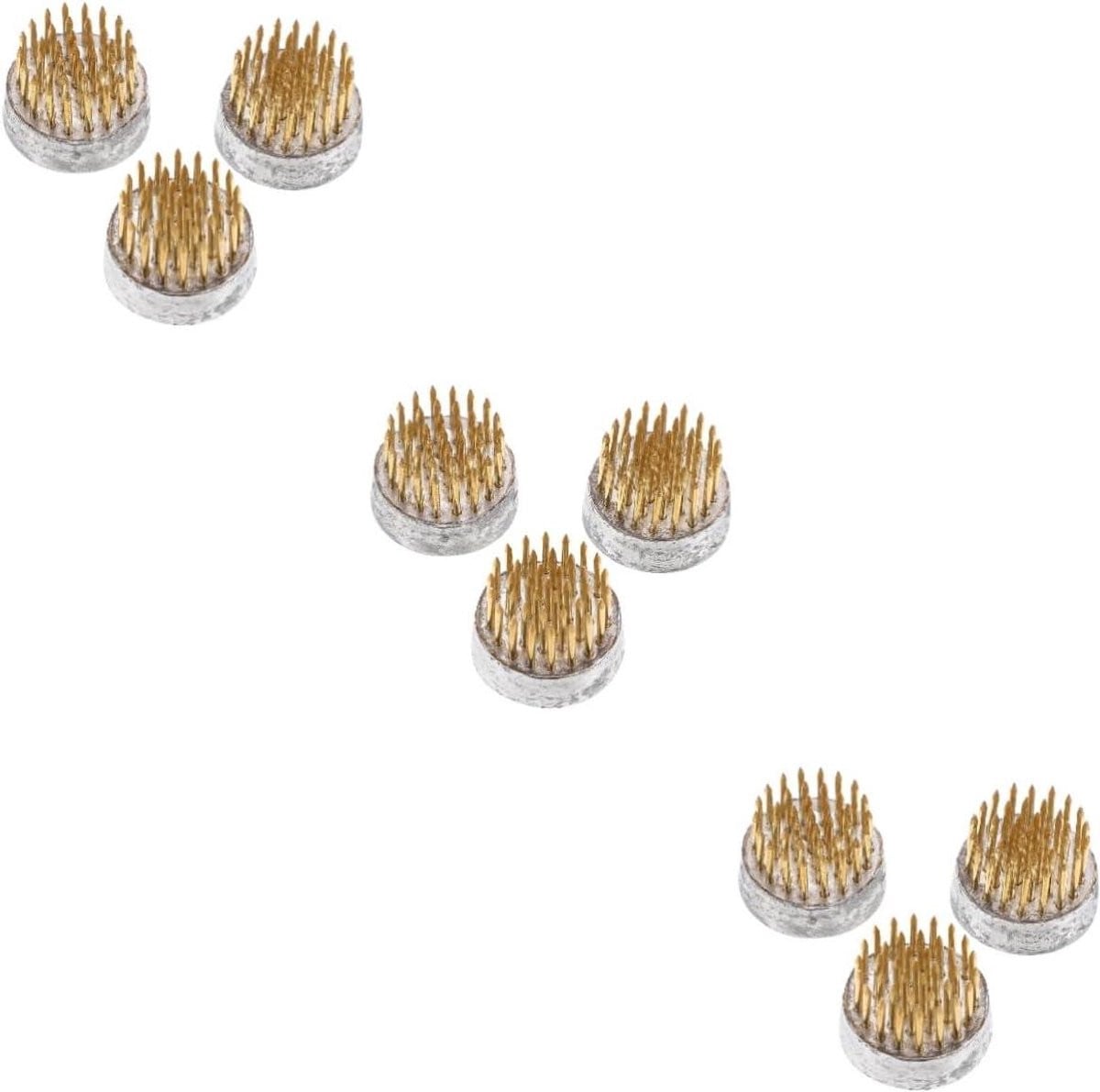 Set van 9 zwarte metalen bloemstuk houders voor DIY bloemschikken