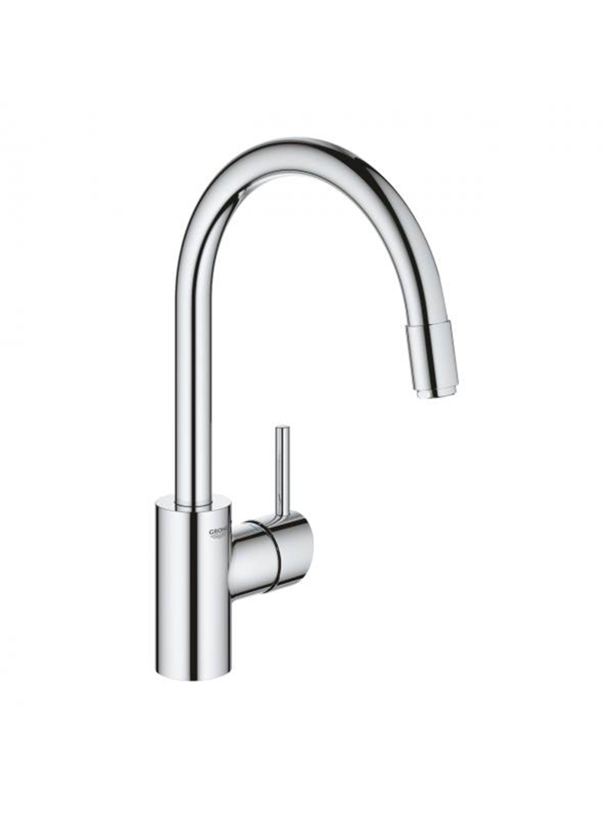 Grohe Concetto Kitchen faucet with pull-out C-spout Chrome