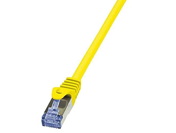 LogiLink CQ3097S CAT6A S/FTP patchkabel PrimeLine AWG26 PIMF LSZH geel 10m