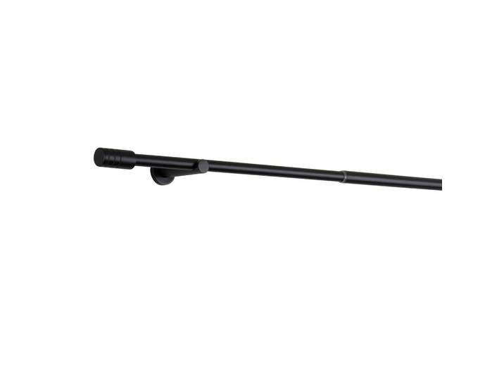 Vorhangstangenset, Schwarz, Metall, 210 cm, Europäischer Sicherheitsstandard, Heimtextilien, Vorhänge, Vorhangstangen, Vorhangstangenset