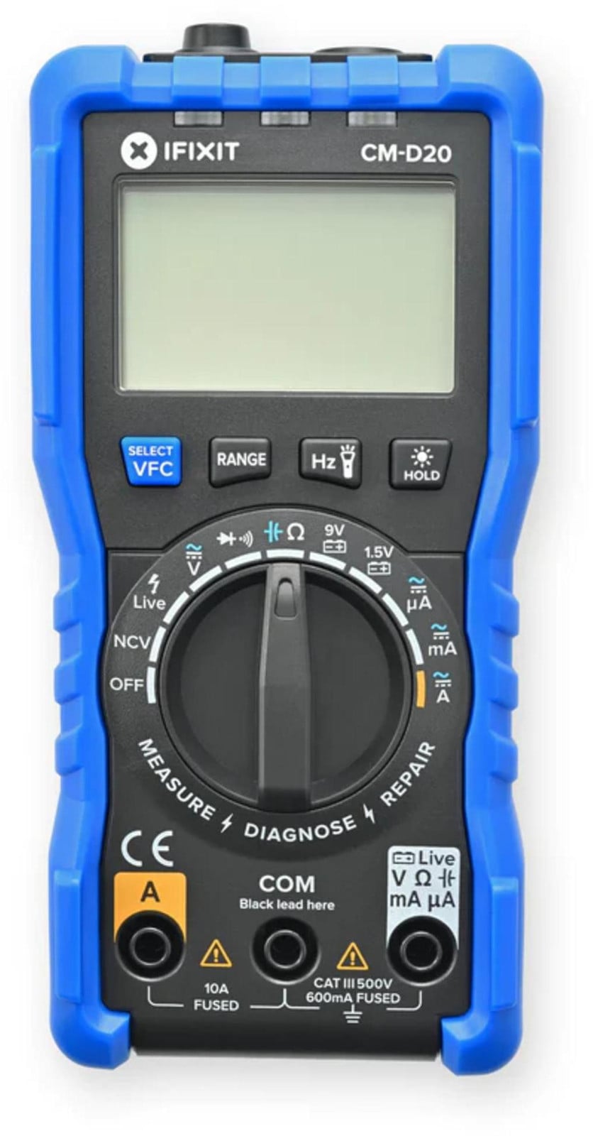 iFixit IF145-035-8 Digitaal multimeter CAT III 500V Zwart Blauw