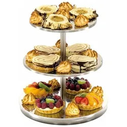 Stalgast GmbH Etagere Ohne Griff, 3-Stufig, Höhe 30 Cm
