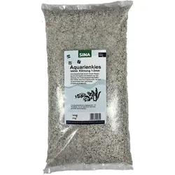 Sina Aquarienkies weiss 1-2mm 1x5 kg