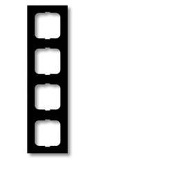 Busch-Jaeger 4fach Rahmen Rahmen Future Linear Tiefschwarz (RAL 9005), Schwarz 2CKA001754A4422 1 St.