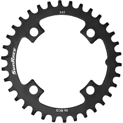 Sunrace Kettenblatt MS 34 Zähne schwarz