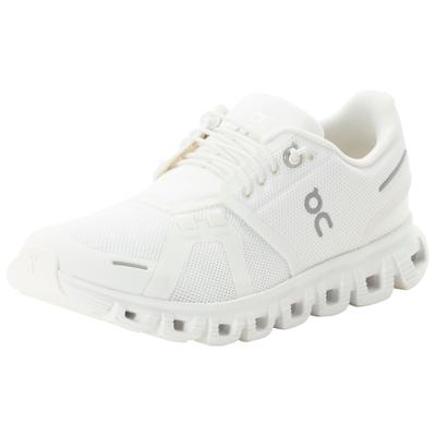 Sneaker ON RUNNING "ON RUNNING CLOUD 6", Damen, Gr. 42, weiß (weiß, weiß), Synthetik, Schuhe Sneaker, Topseller
