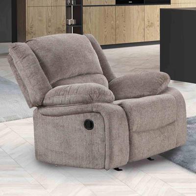 Esofastore Transitional Pillow Top Arms Mocha Finish Manual Recliner Sofa Set