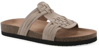 Women's Halicore Footbeds Sandal by White Mountain in Sandal Wood Suede (Size 8 M)