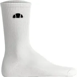 ELLESSE ellesse Unisex Socken, 3er Pack - ALACRE, Crew Socken, Logo, einfarbig, Größe 37-42,5 in Weiß Weiß
