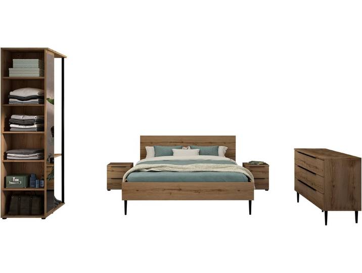 Gami Schlafzimmer-Set, Vollständiges Zimmer mit funktionalen und praktischen Ablagen!