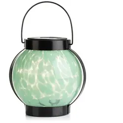 LUMIDA Garden Solar-Laterne Designglas warmweiße LED Ø ca. 16cm