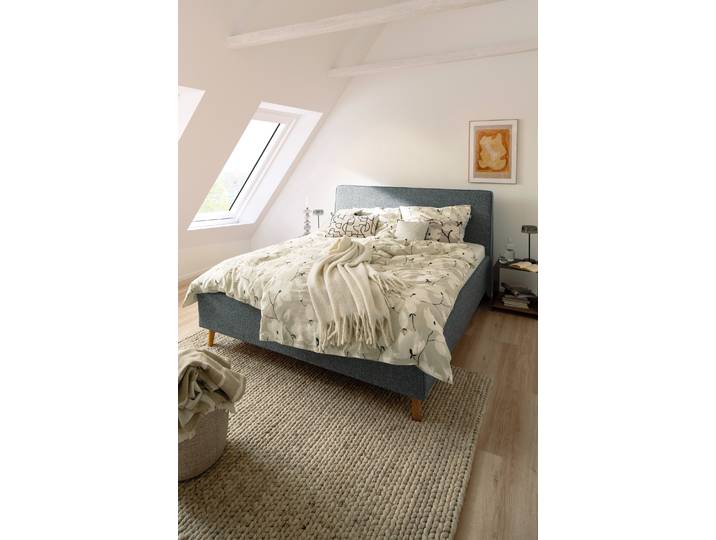 Wendebettwäsche Fleur , beige (natur), B/L: 135cm x 200cm, 1 Stk., 1 Stk., Satin, B/L: 80cm x 80cm, 2 Stk., Satin, 100% Baumwolle, SCHÖNER WOHNEN-KOLLEKTION, Bettwäsche, Wendebettwäsche, aus reiner Baumwolle