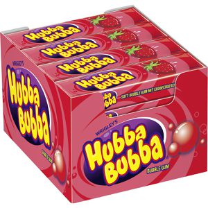 Hubba-Bubba Kaugummis Erdbeere, im Thekendispenser, 20x 5 Stück