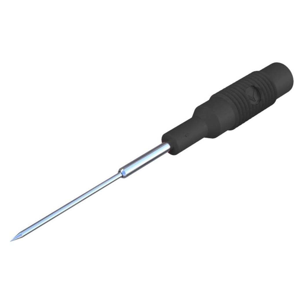 Hirschmann Test & Measurement Nadelförmige, lange Edelstahl-Prüfspitze mit 4 mm Buchse (973601100)