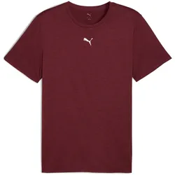 PUMA Tad Essentials Heather Small Cat Trainingsshirt Herren 96 - ruby shimmer heather XXL
