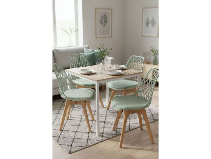 4er Set Mima Stühle - Menthe