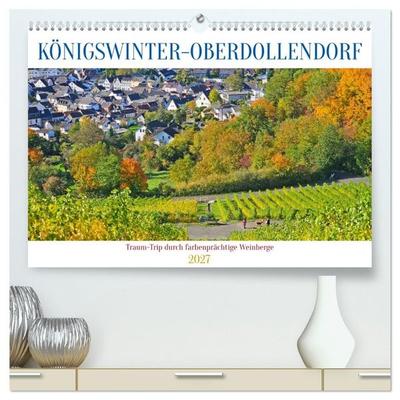 Königswinter-Oberdollendorf – Traum-Trip durch farbenprächtige Weinberge (hochwertiger Premium Wandkalender 2027 DIN A2 quer), Kunstdruck in Hochglanz