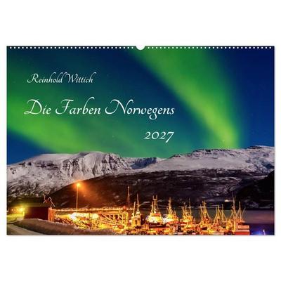 Die Farben Norwegens (Wandkalender 2027 DIN A2 quer), CALVENDO Monatskalender