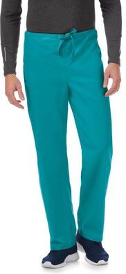 Men's Big & Tall Unisex Drawstring Scrub Pant by Fundamentals in Teak (Size XL)