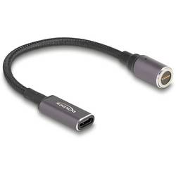 Delock USB-Ladekabel USB-C® Buchse, magnetischer Konnektor 0.15 m Anthrazit, Schwarz 80781